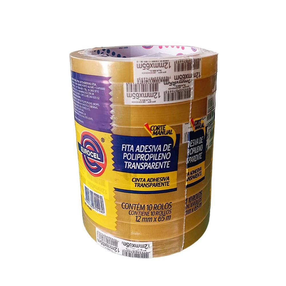 Fita Adesiva Euro 12X65 Mel C/10
