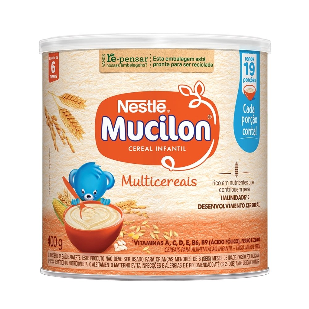 Cereal Infantil Mucilon Multicereais 400g