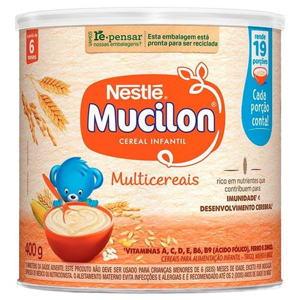 Cereal Infantil Mucilon Multicereais 400g