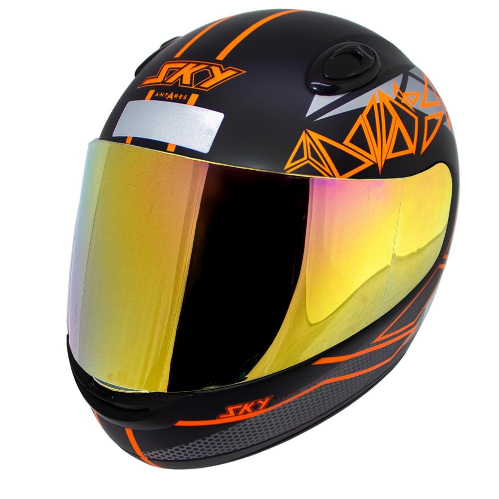 Combo Capac. Sky Antares Fosco Lar. 62 + Viseira Iridium