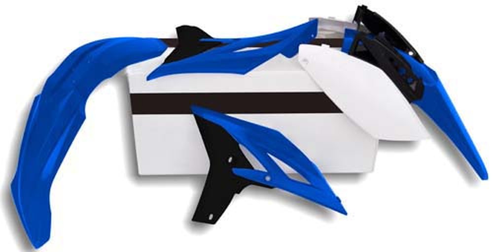 Kit De Plasticos Racetech Yam-Yzf 250 10-13 Azul/Preto (Ita