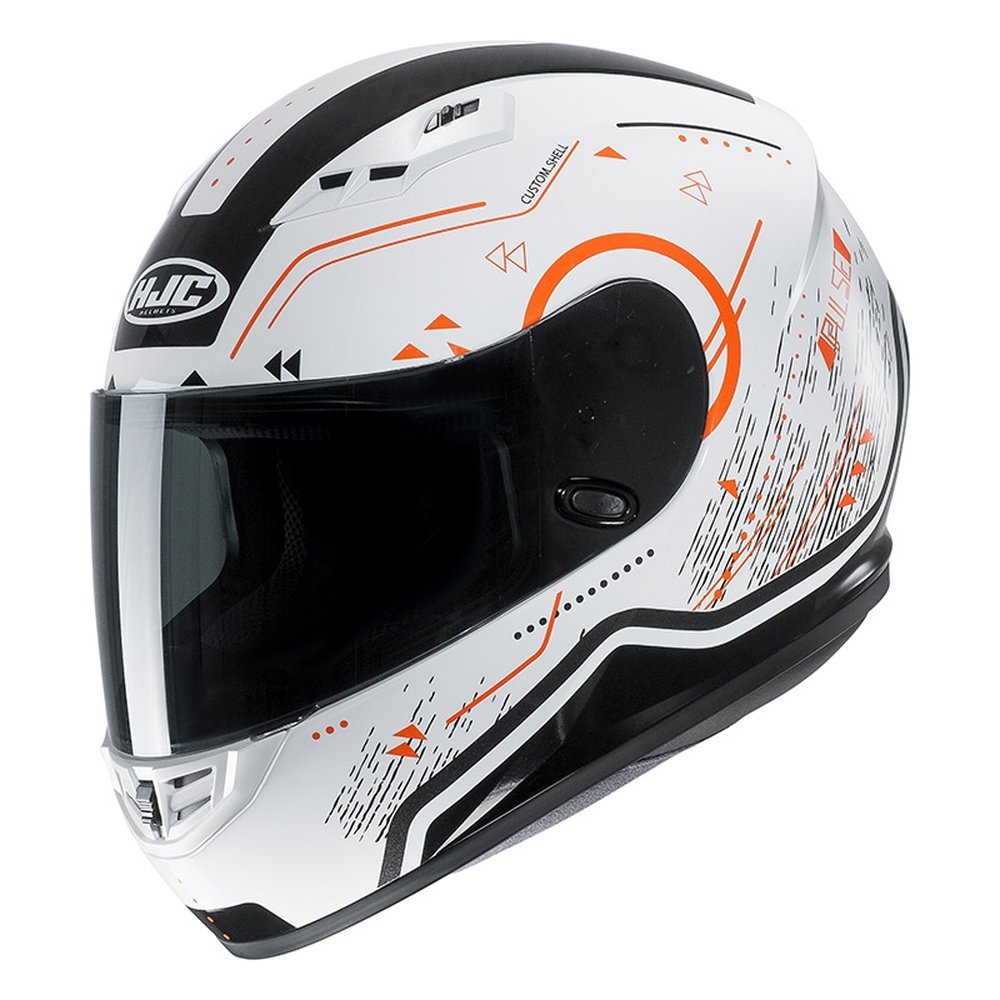 Capacete Hjc Cs 15 Safa Branco Com Laranja 62