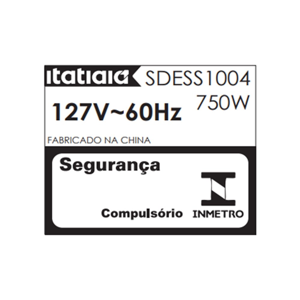Sanduicheira/Grill Itatiaia Essencial SDESS1004 - 750W, Inox, 110V