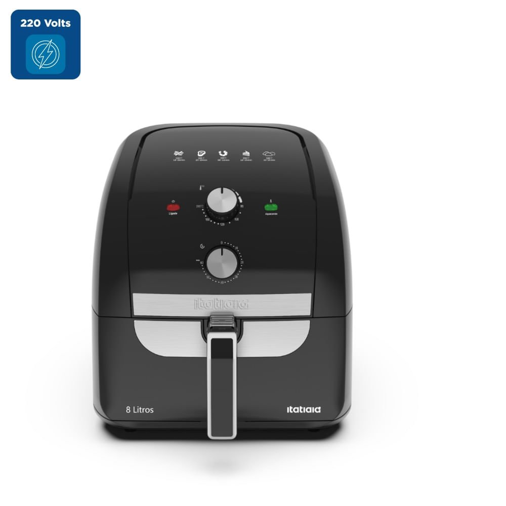 FRITADEIRA AIR FRYER ITATIAIA AFITA2003 8L PRETO 220V