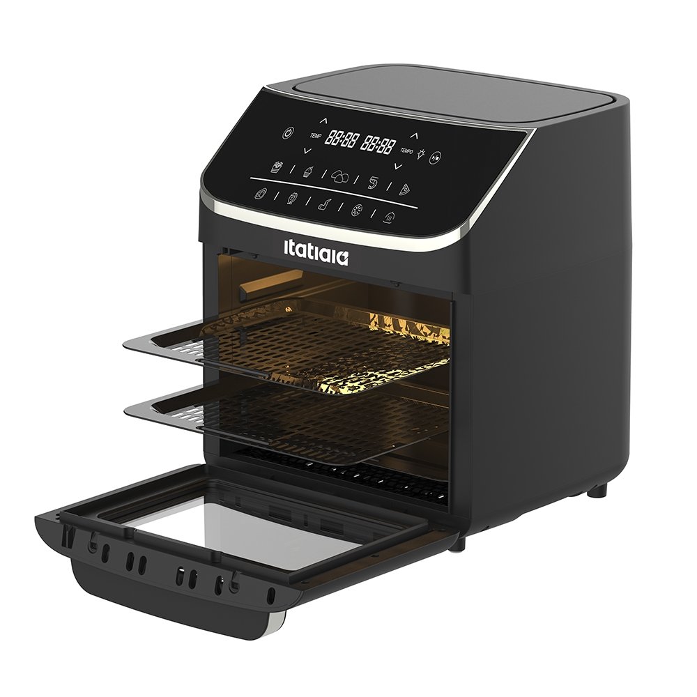 Fritadeira Air Fryer Forno Itatiaia AFITA1004 - Antiaderente, 12 Litros, Preto, 110V