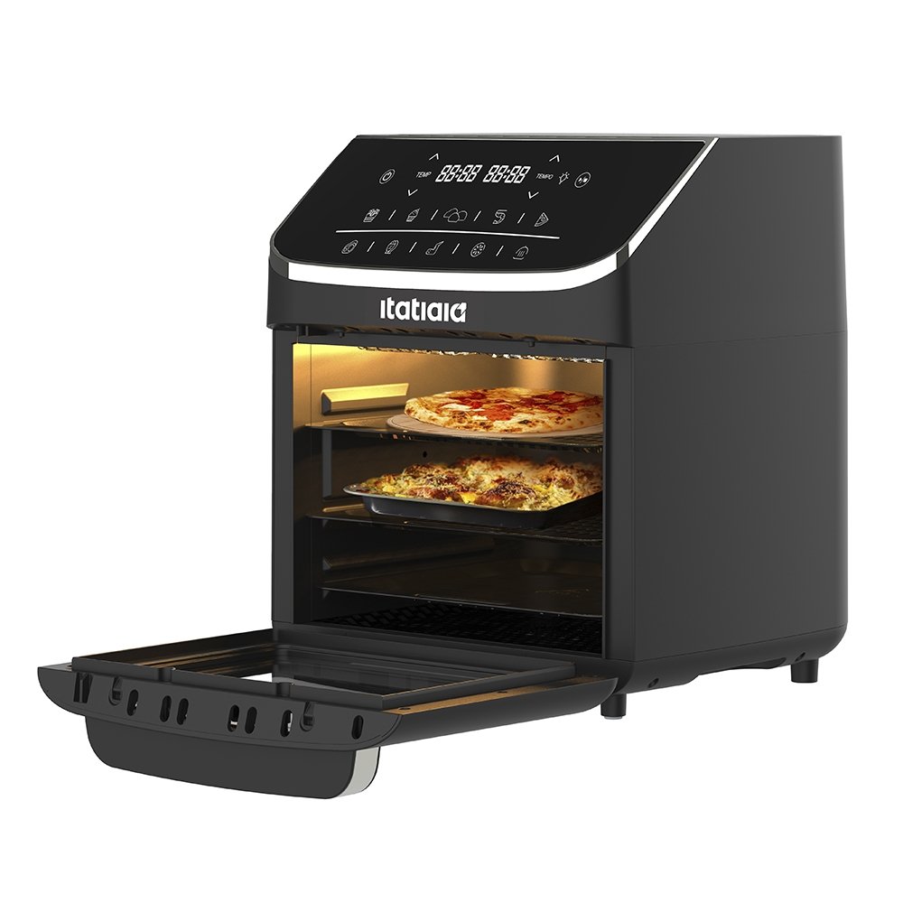 Fritadeira Air Fryer Forno Itatiaia AFITA1004 - Antiaderente, 12 Litros, Preto, 110V