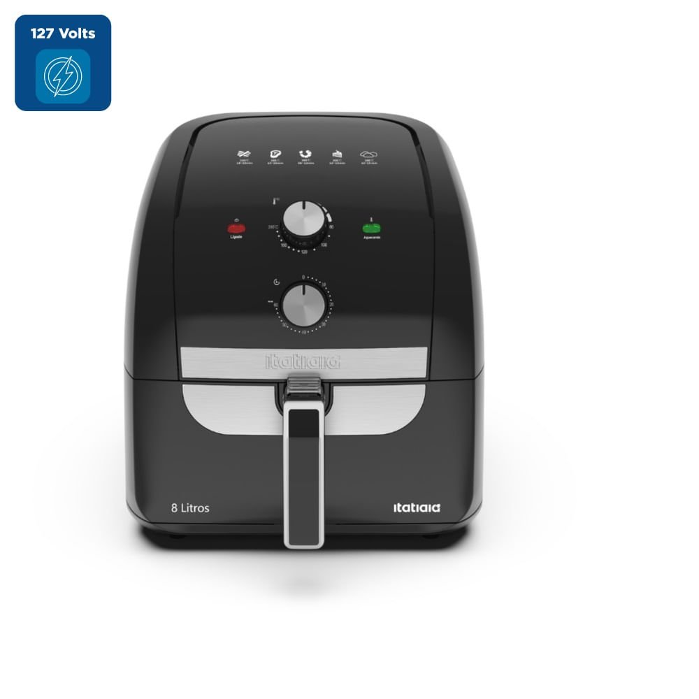 FRITADEIRA AIR FRYER ITATIAIA AFITA1003 8L PRETO 110V