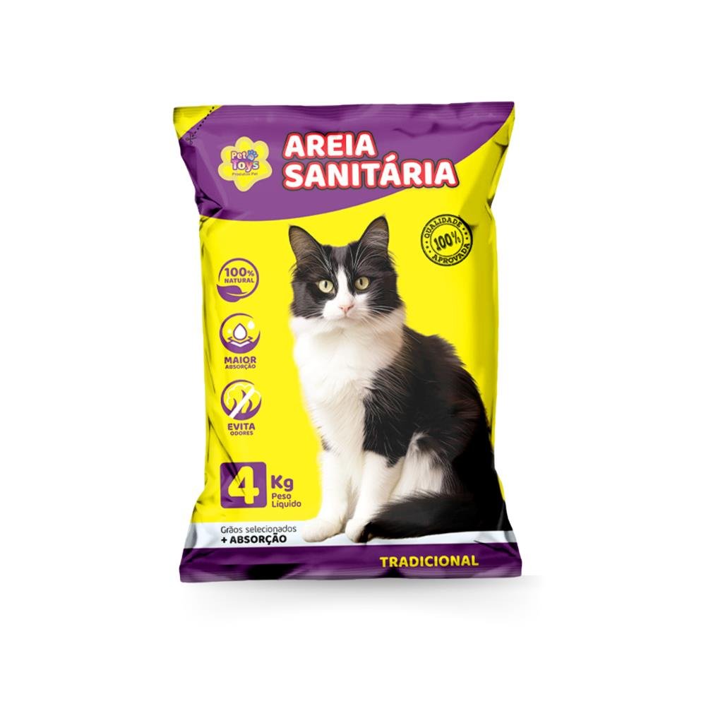 Areia Sanitaria Para Gatos 4Kg Pet Toys