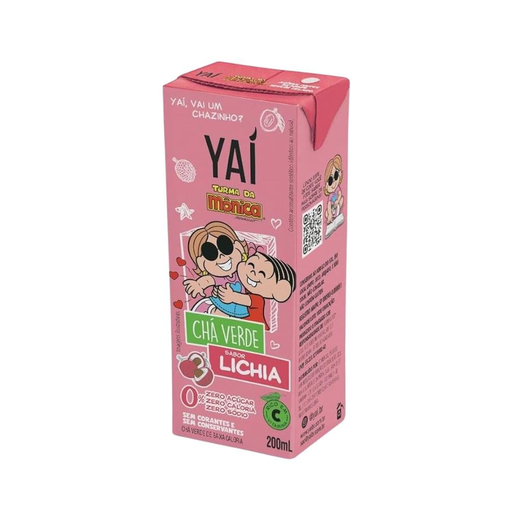 Chá Verde Yaí Turma Da Mônica Lichia 200ml