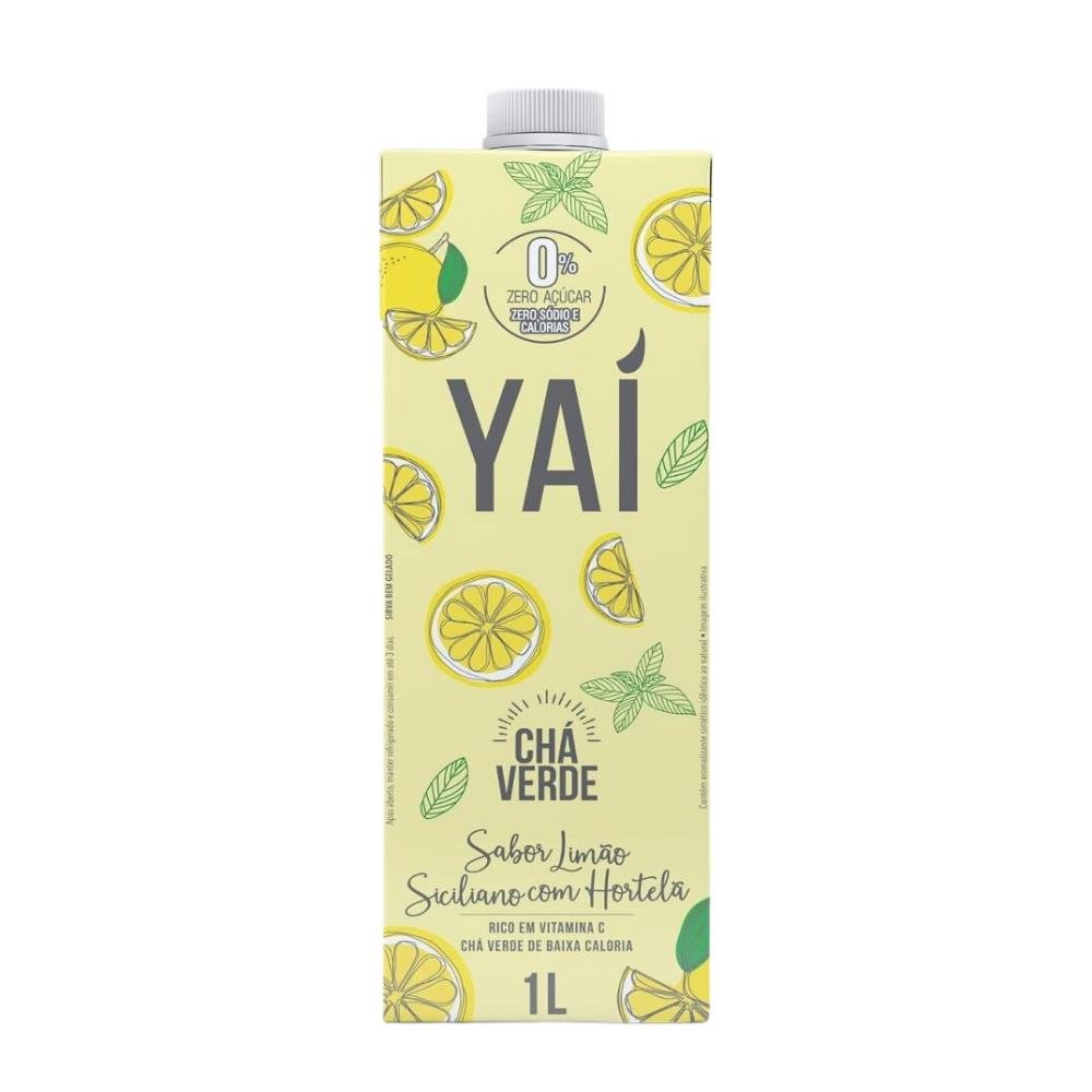Chá Verde Yaí Limão Siciliano Com Hortelã 1L