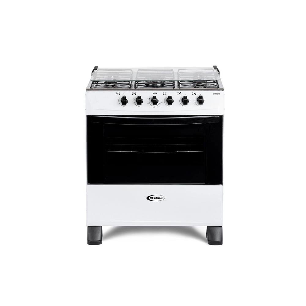 Fogão A Gás Clarice Delicato 5 Bocas Manual Forno 83 Litros Branco