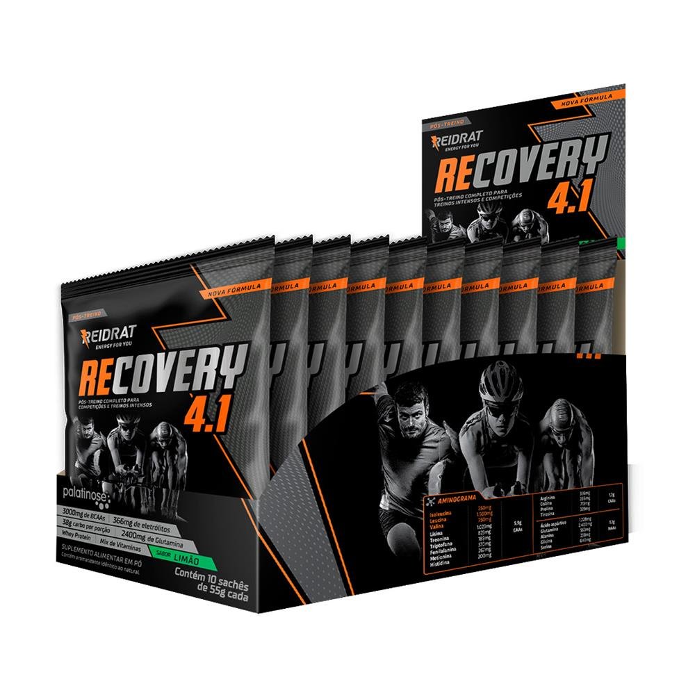 Recovery 4:1 (Display 10 sachês 55g) - Limão