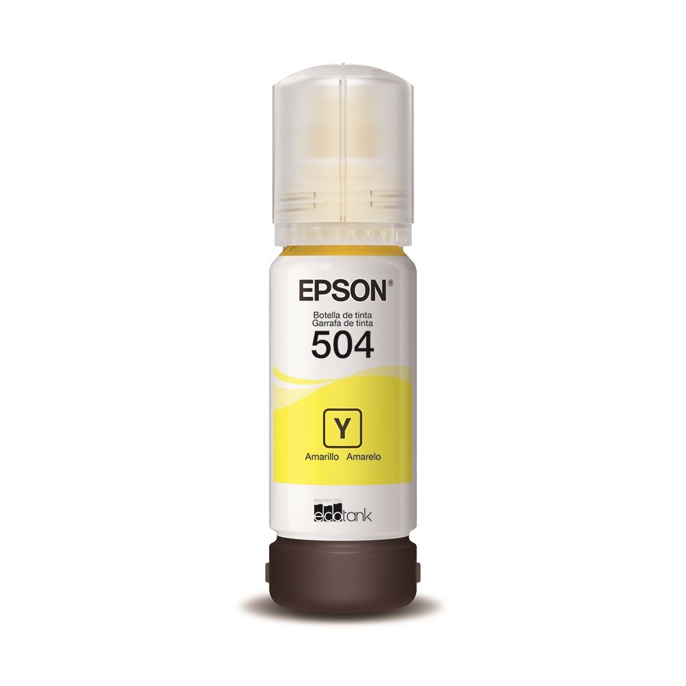 Refil De Tinta Epson Original T504422-BR Amarelo - Para Impressoras L4150-L4160-L4260-L6171-L6270-L14150-L6161-L6191
