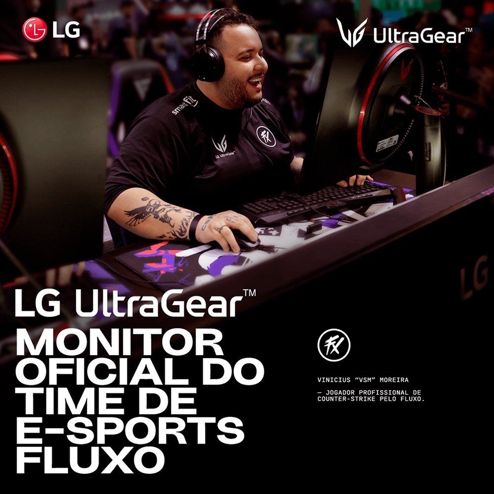 Monitor LED Full HD Gamer 24" LG UltraGear 24GS60F-B - HDMI, IPS, D-SUB, 180Hz 1ms(GtG)