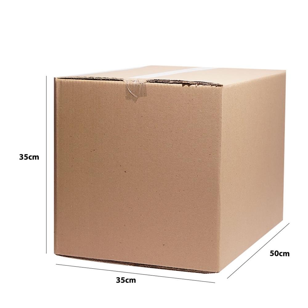 Caixa Para Mudança Reforçada E3 Embalagens Tamanho P - Pacote com 10 Unidades - Medidas Internas 50x35x35 cm - Código 10141310