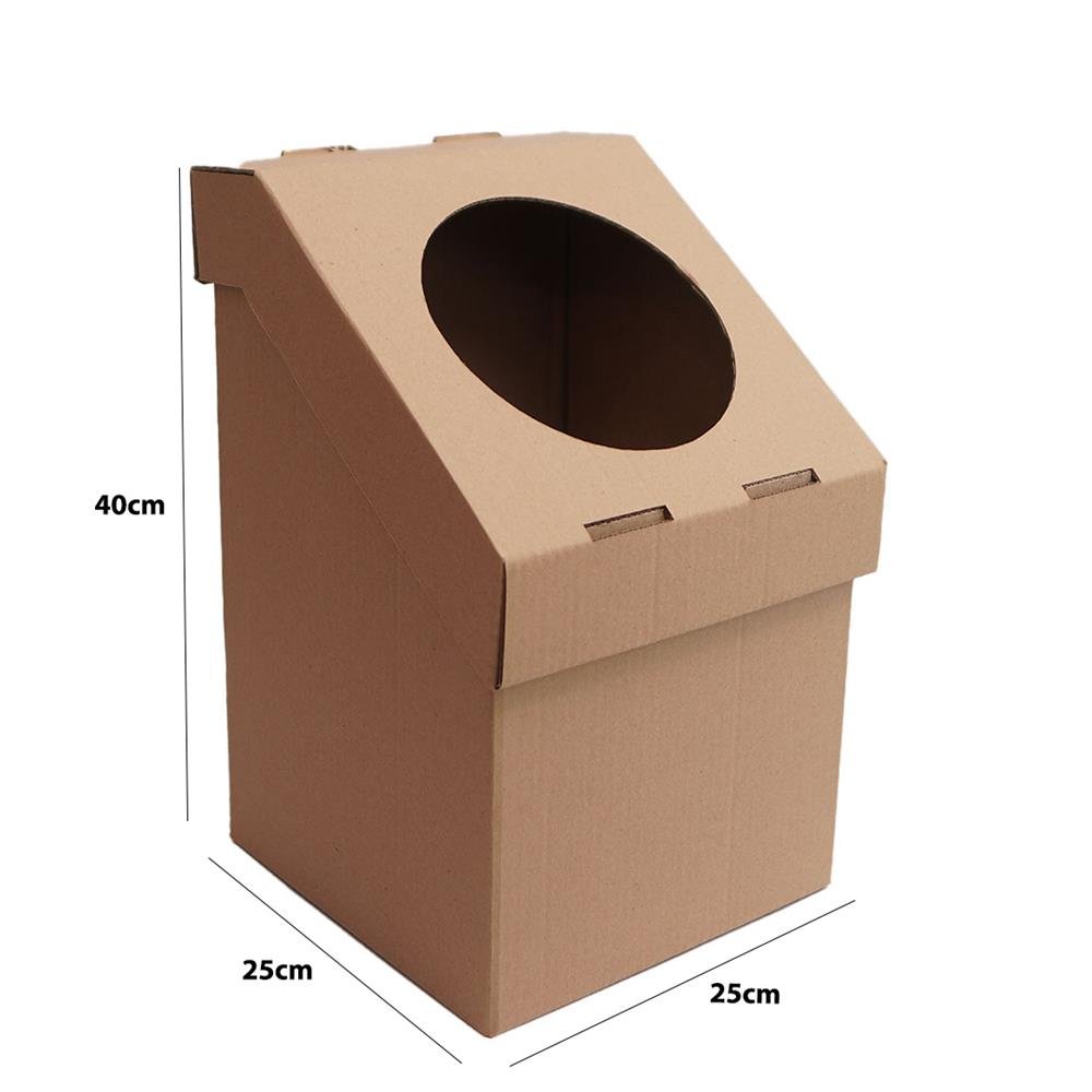 Lixeira de Papelão Pequena E3 Embalagens ¿ Pacote com 10 Unidades - Medidas 25x25x40 cm ¿ Código 120031