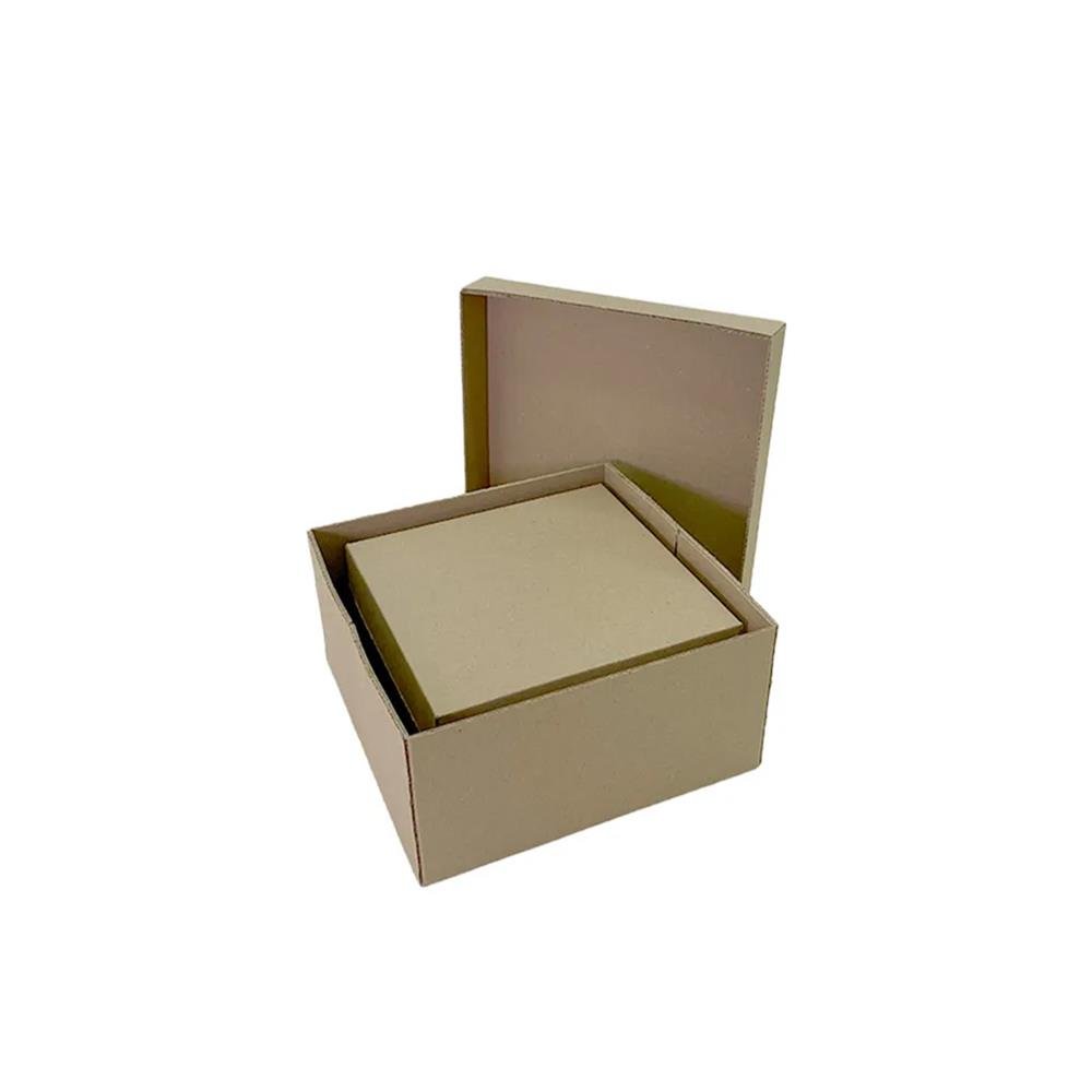 Kit 3 Caixas Tampa e Fundo Modelo E3 Embalagens - Pacote com 1 Unidade de Cada Tamanho - Medidas Internas 25x25x10,5 cm / 30x30x11,5 cm / 36x36x13 cm