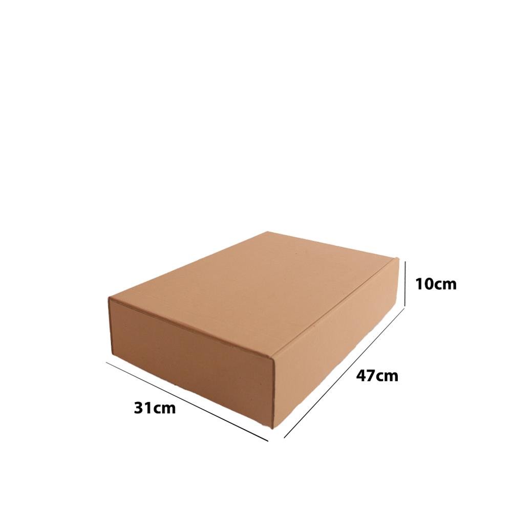 Caixa Modelo Econômica Para Correspondência E3 Embalagens - Pacote com 50 Unidades ¿ Medida Internas 47x31x10 cm - Código 52012E50