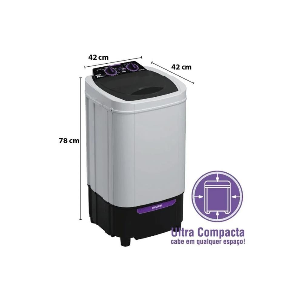 Máquina De Lavar Roupas 10 Kg Premium Controle De Dreno No Painel Praxis 127V