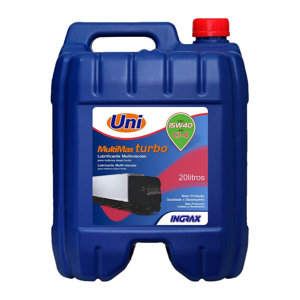 Óleo Lubrificante Motores Diesel Multimax - Turbo Mineral SAE15W40 APICI-4 20 Litros