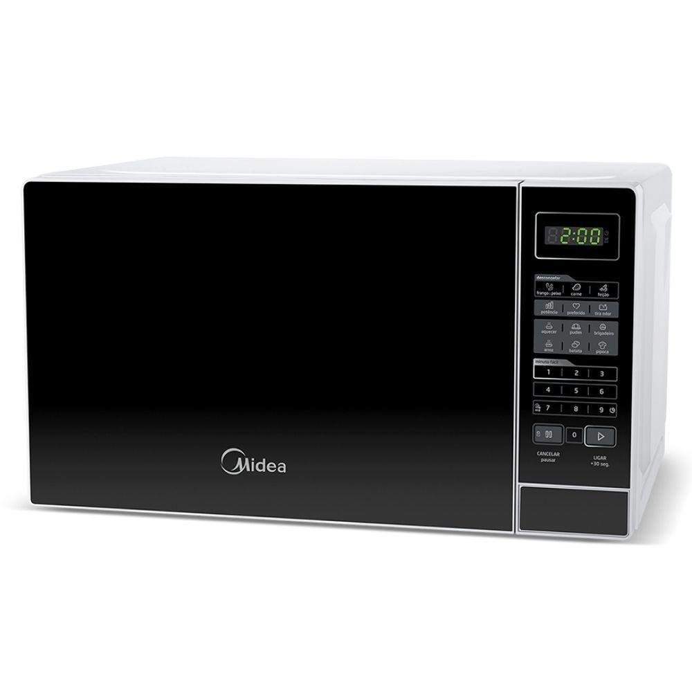 Micro-ondas Midea 20l Mras21 Branco Porta Preta 127v