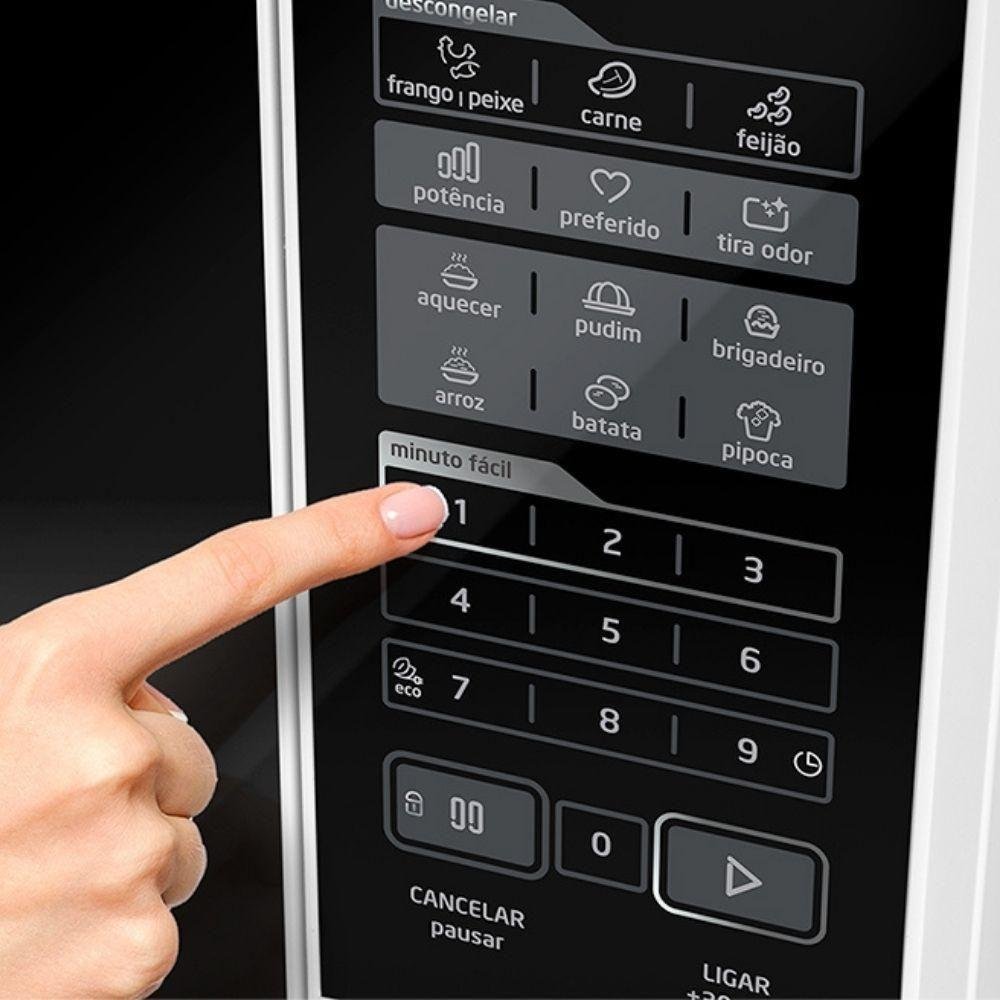 Micro-ondas Midea 20l Mras21 Branco Porta Preta 127v