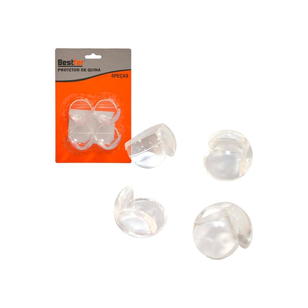 Protetor Quina Mesa Pvc 4 Peças Bestfer