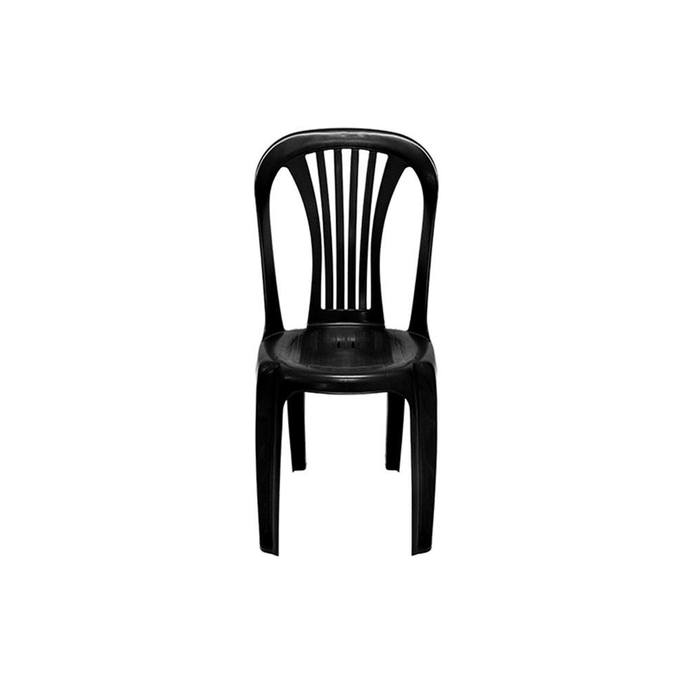 Cadeira Plastica Bistro Preta Robust