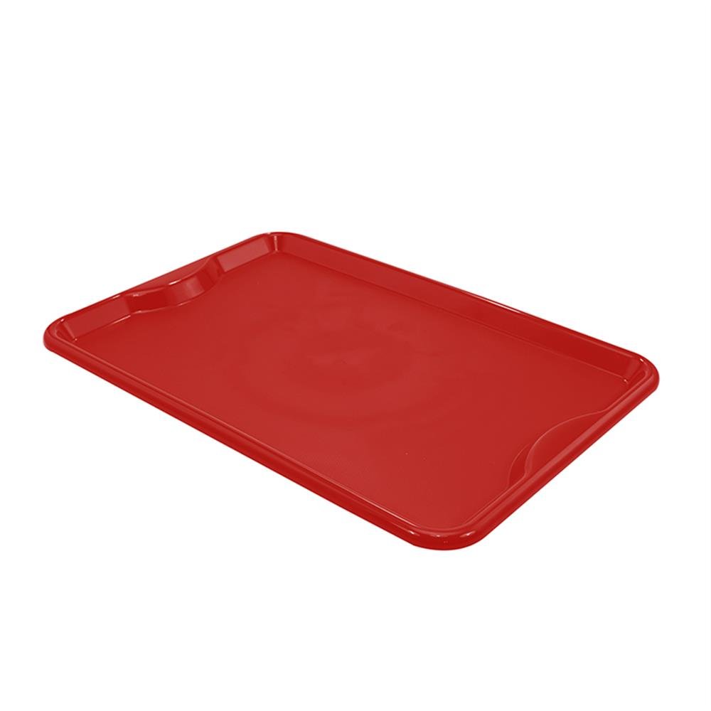 Bandeja Restaurante Plastico Vermelho Della 48X32c5