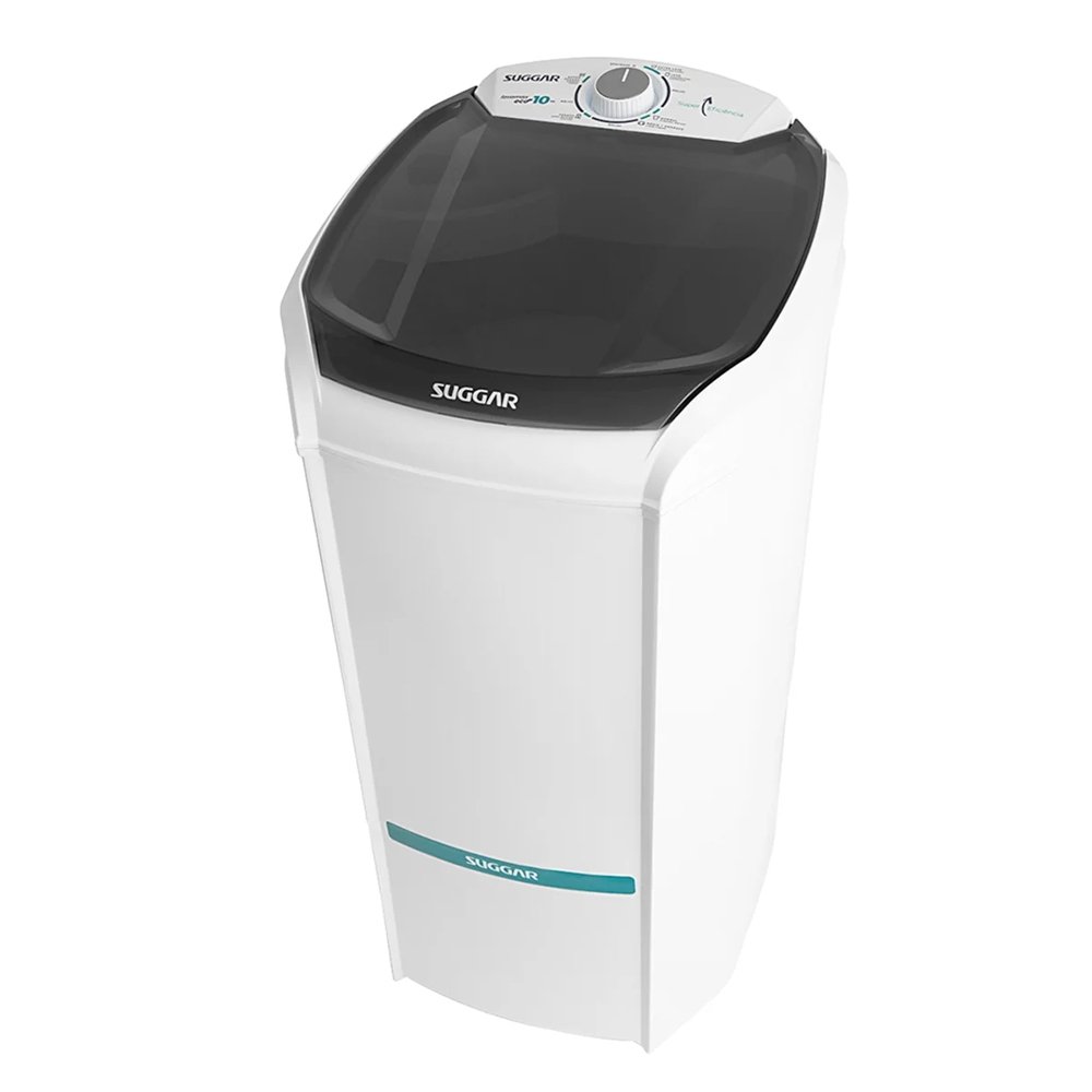 Lavadora de Roupas Semi Automática Suggar Lavamax LE1021 - Eco 10kg, Branco, 110V