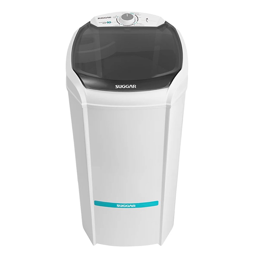 Lavadora de Roupas Semi Automática Suggar Lavamax LE1021 - Eco 10kg, Branco, 110V