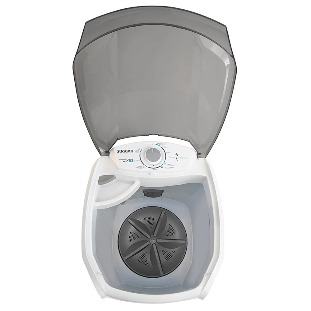 Lavadora de Roupas Semi Automática Suggar Lavamax LE1021 - Eco 10kg, Branco, 110V