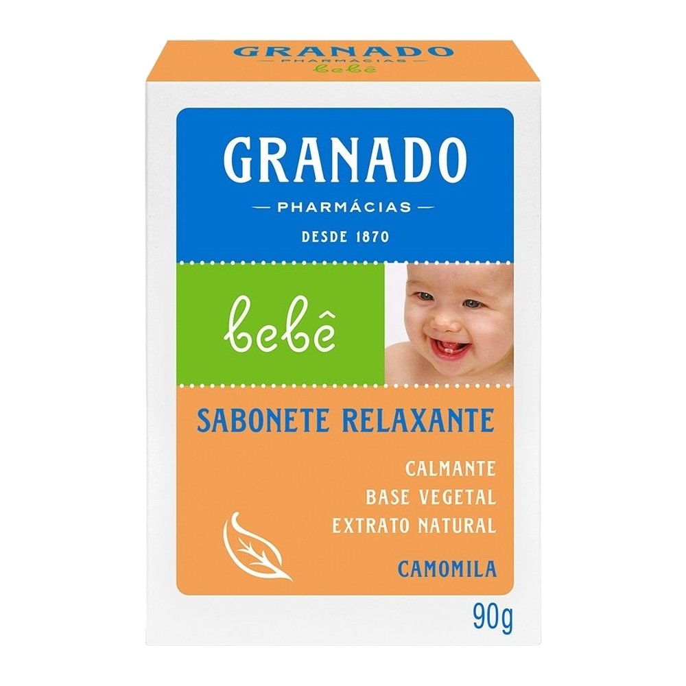 Sabonete Granado 90g Glicerina Bebê Camomila -Embalagem com 12 Unidades