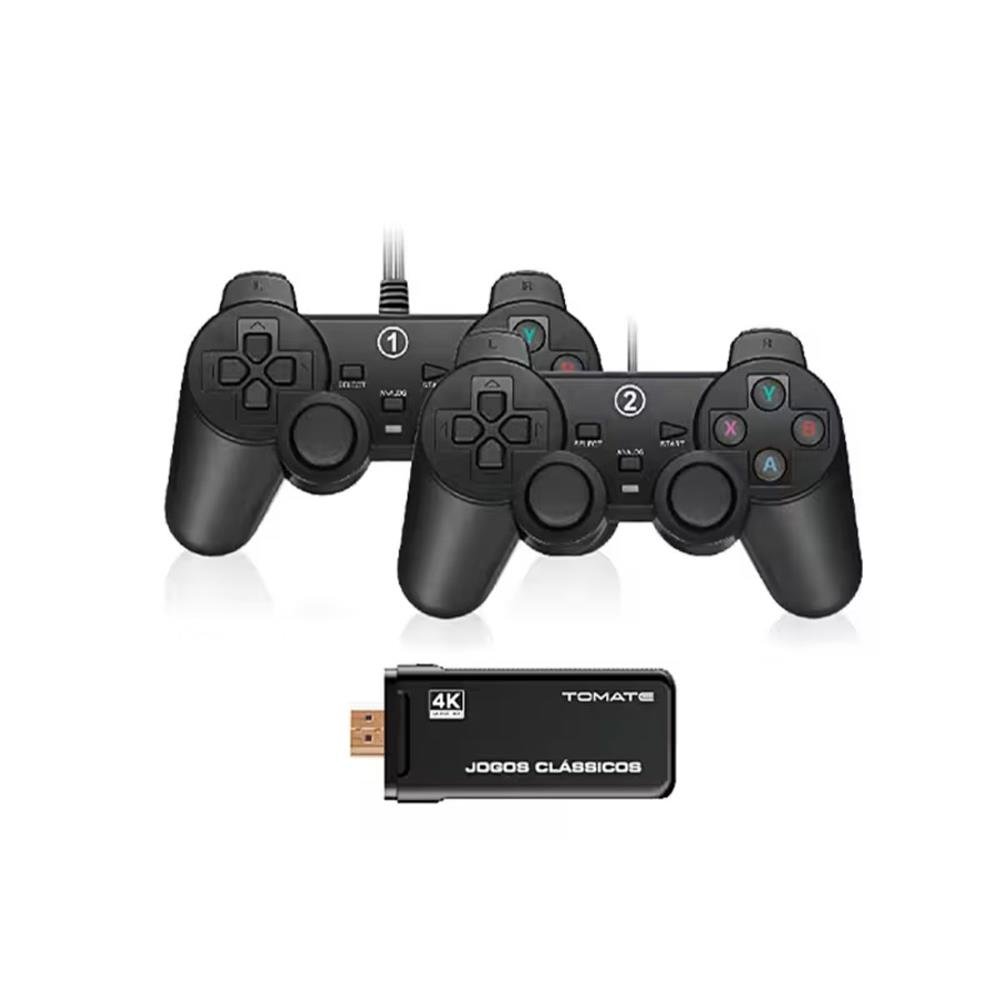 Video Game Portátil Tomate com 3000 jogos Retrô com 2 Controles com fio MAY-008