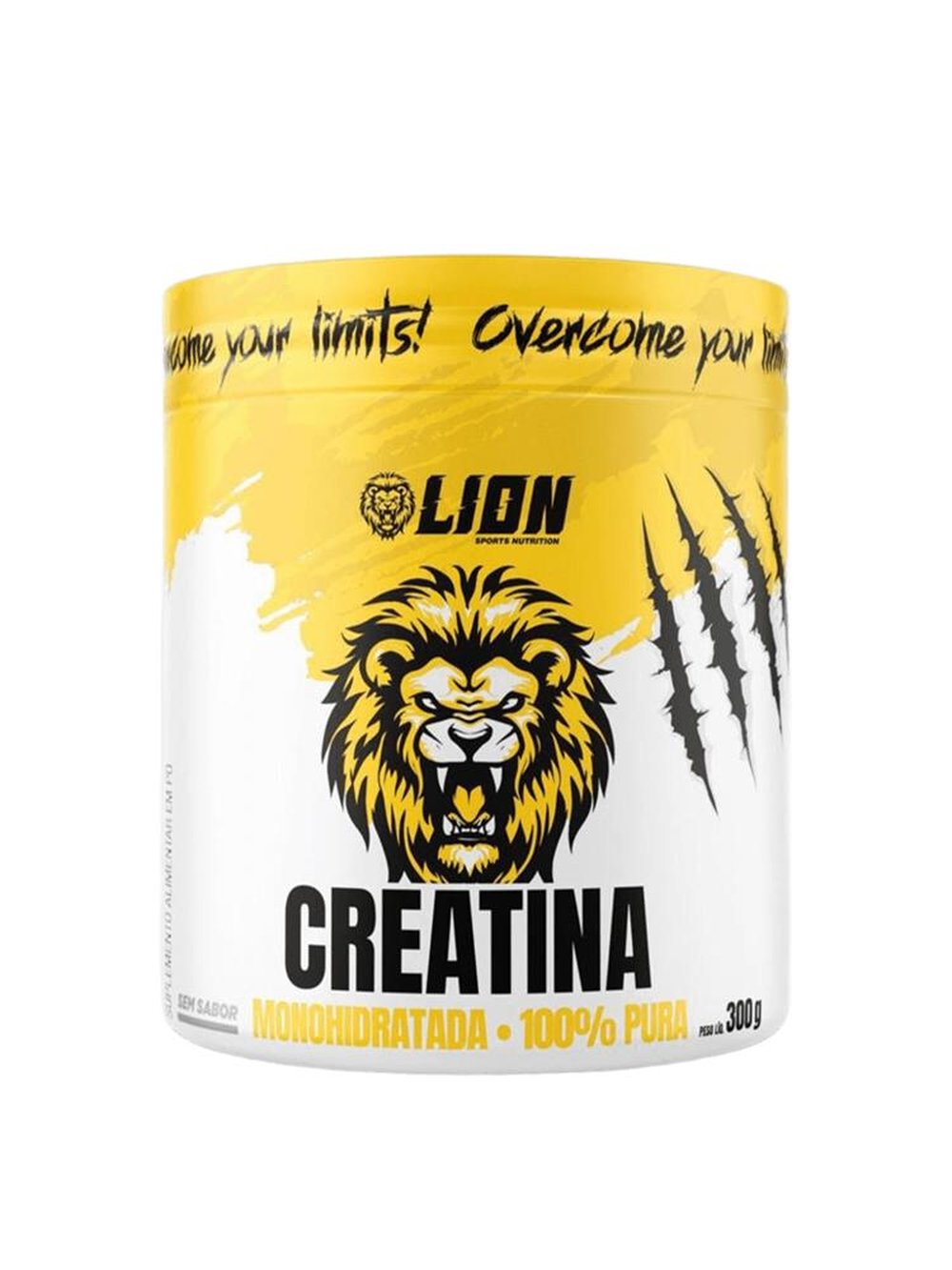 Creatina Monohidratada 100% Pura 300g Lion Sports Nutrition