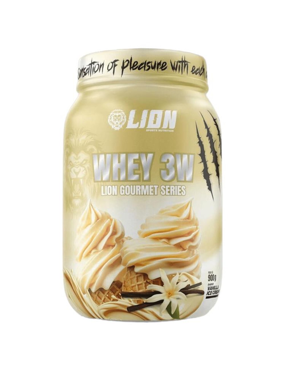 Whey Protein 3W Lion Gourmet Series Vanilla Ice Cream 900g