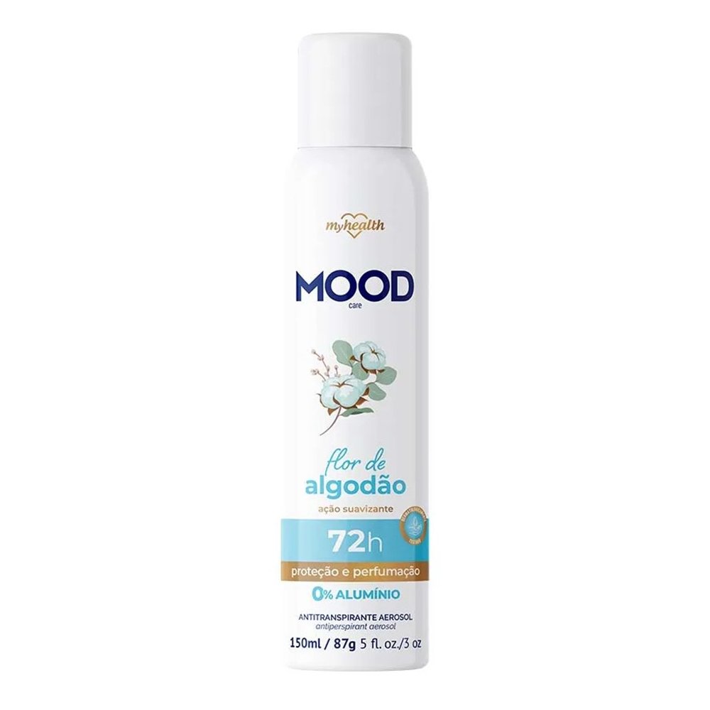Desodorante Mood Aerossol Flor de Algodão 72h 150ml