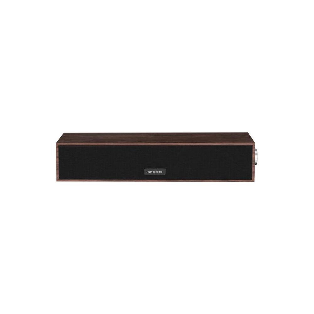 SoundBar 2.0 SB-30BW Marrom C3Tech