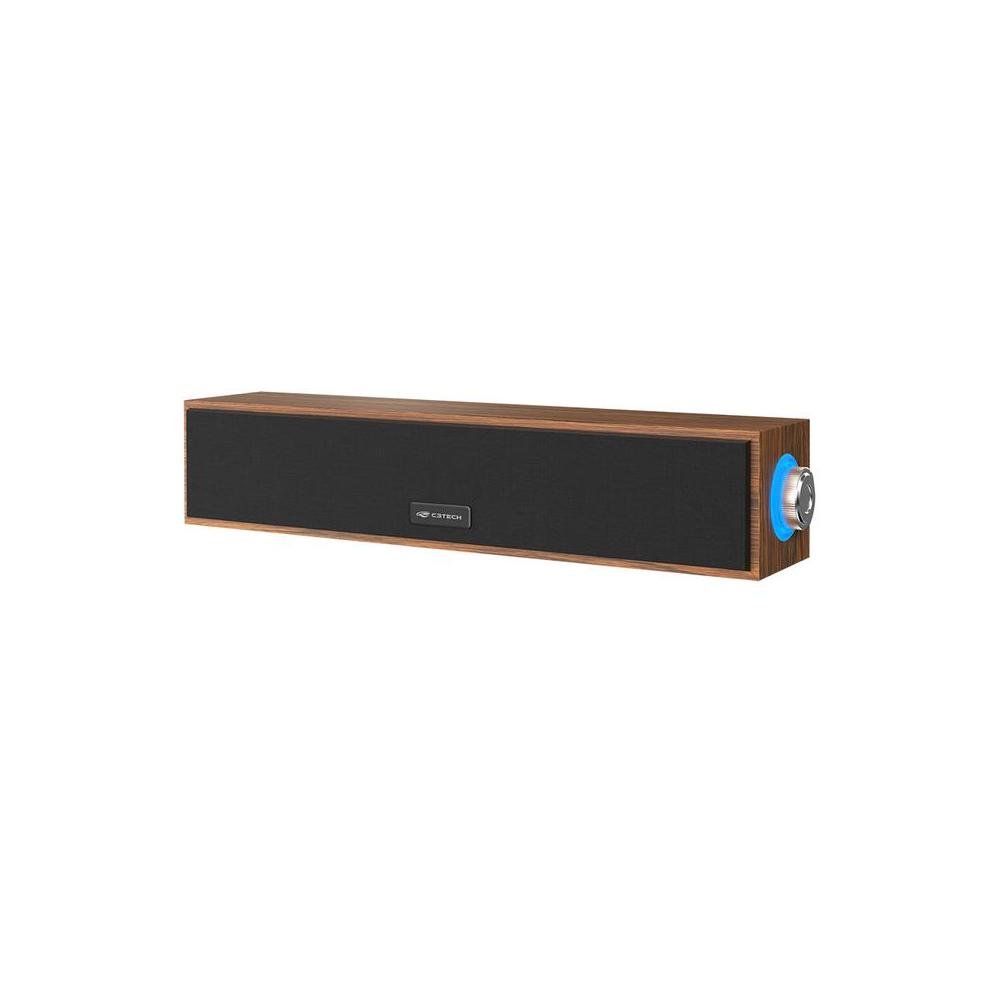 SoundBar 2.0 SB-30BW Marrom C3Tech