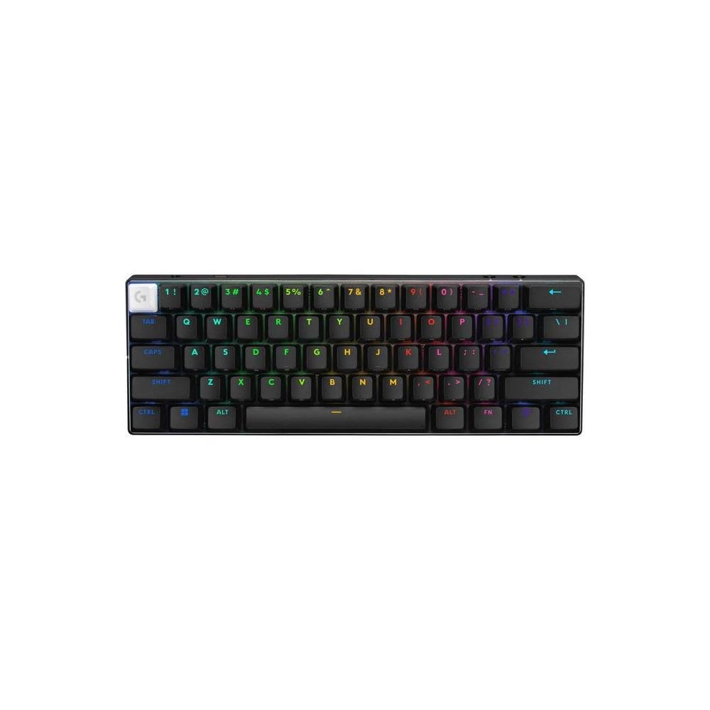 Teclado Sem Fio Mecanico Gamer Logitech PRO X 60, Compacto, RGB, Tecnologia de personalizacao KEYCONTROL, US, Preto - 920-011902.