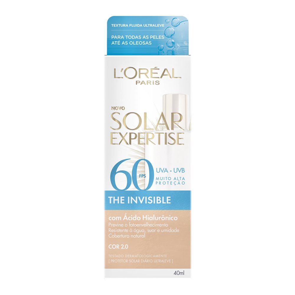 Protetor L'Oréal Expertise Fluido 2.0 FPS60 40ml