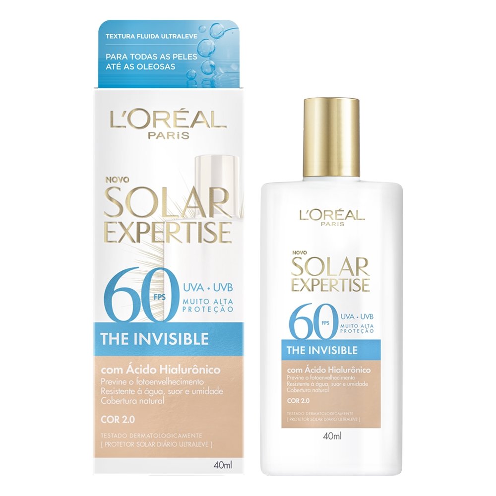 Protetor L'Oréal Expertise Fluido 2.0 FPS60 40ml