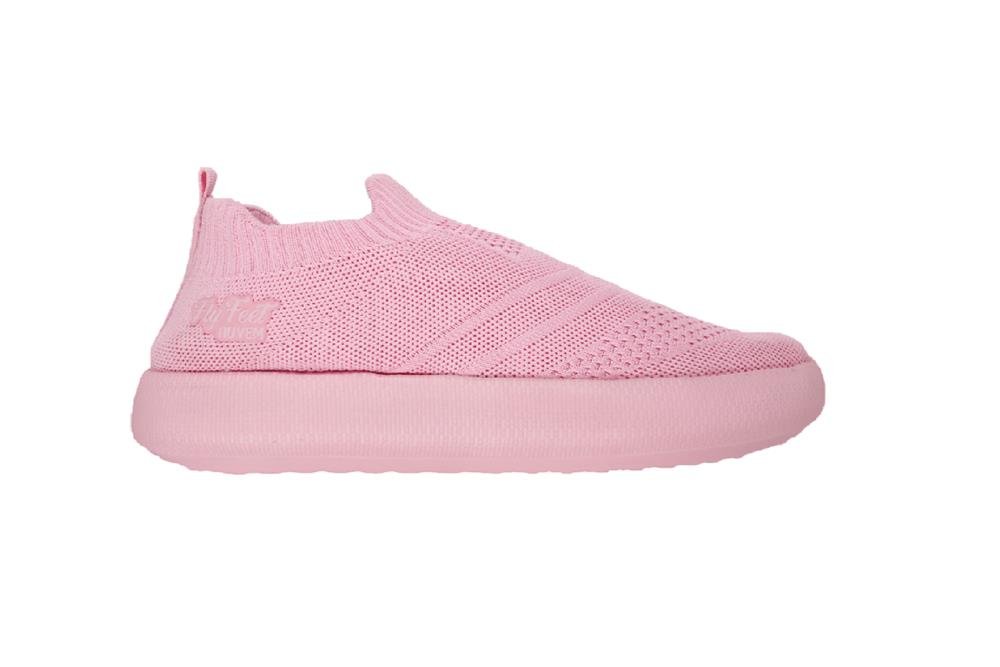 Tenis Ortopedico Flyfeet Nuvem Knit 34-35 Rosa