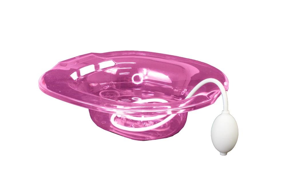 Banheira Portatil Para Banho De Assento Rosa