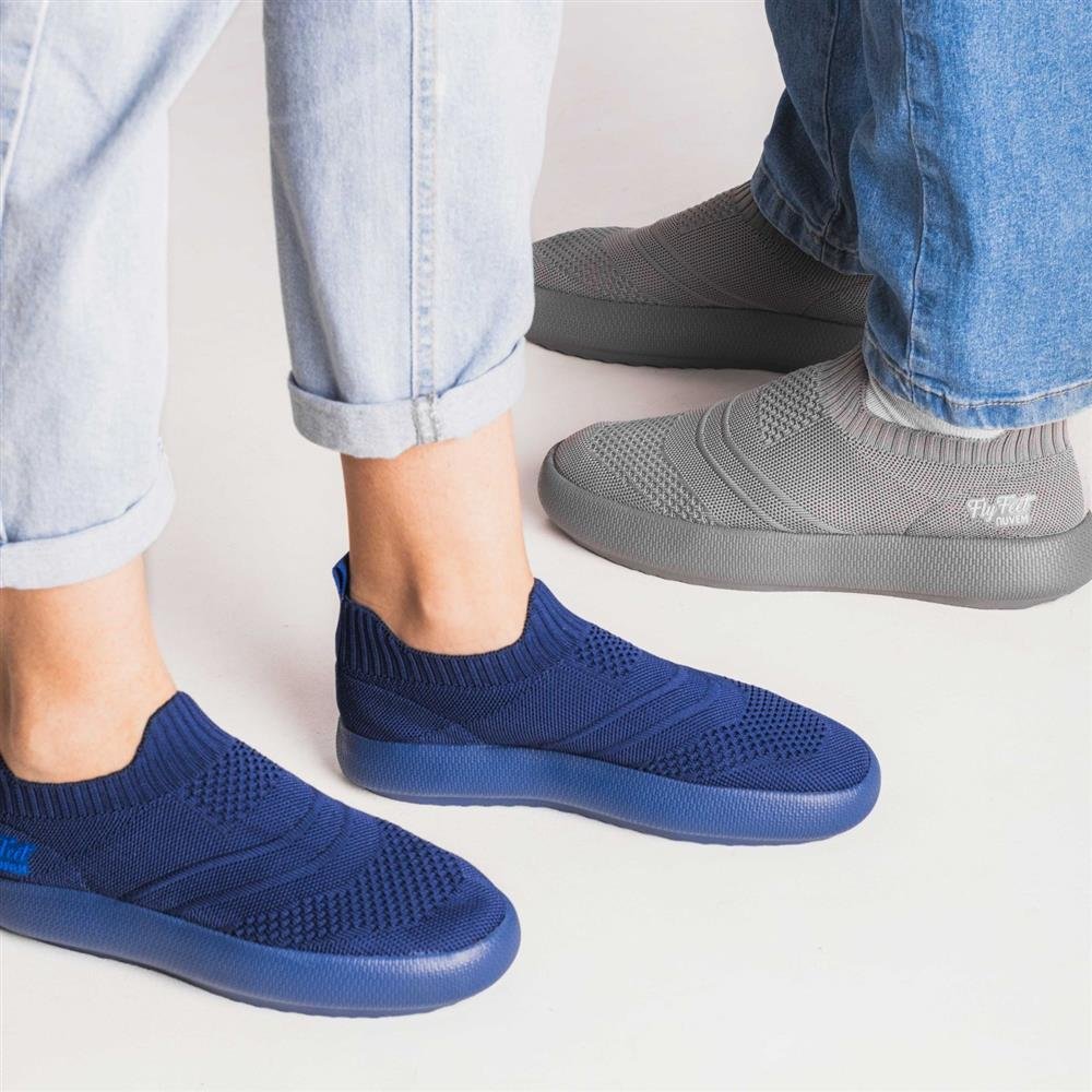 Tenis Ortopedico Flyfeet Nuvem Knit 42-43 Marrom