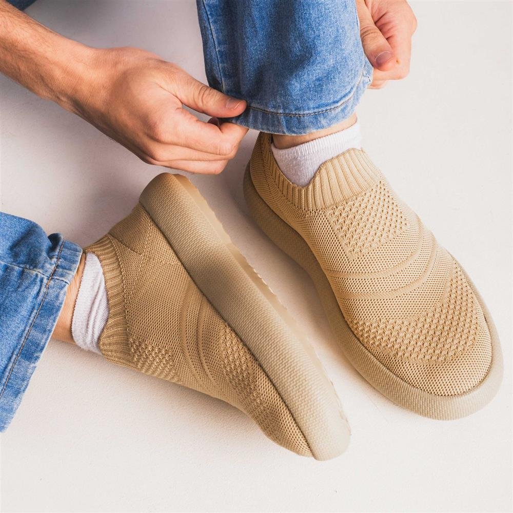 Tenis Ortopedico Flyfeet Nuvem Knit 42-43 Marrom