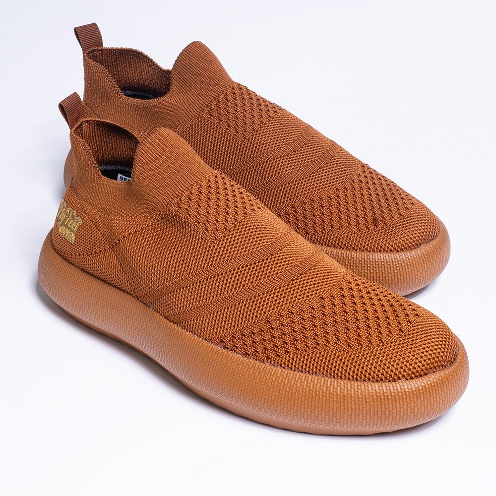 Tenis Ortopedico Flyfeet Nuvem Knit 42-43 Marrom