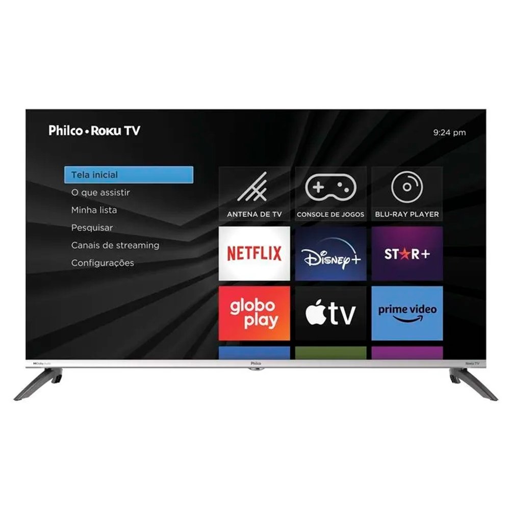 Smart TV LCD LED 42" Philco PTV42M9GR2CMB - Roku, Full HD, com 3 HDMI, 2 USB
