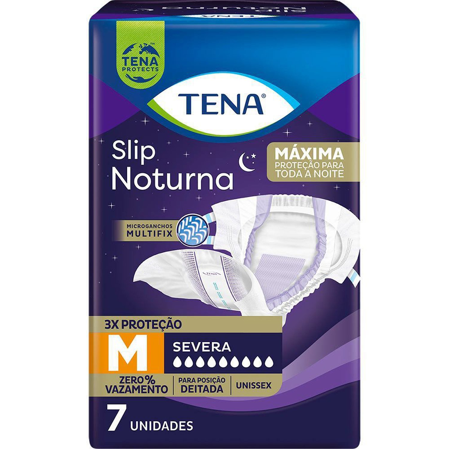 Fralda Geriatrica Tena Slip Noturna M 7 Unidades