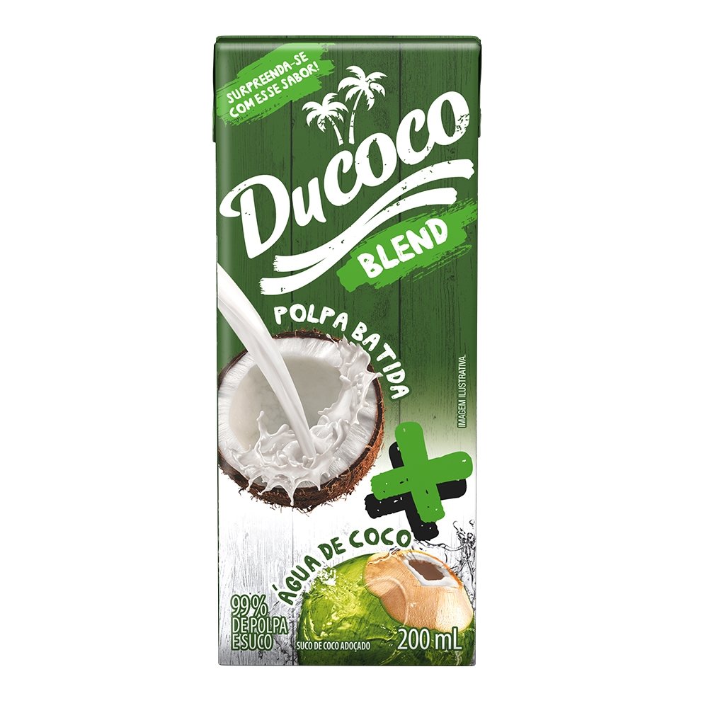 Água de Coco Ducoco Blend Tetra Pak 200ml - Embalagem com 27 Unidades